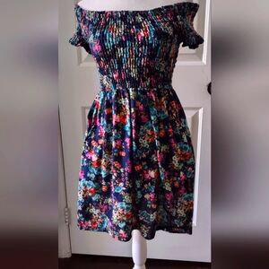 Floral Off Shoulder Mini Dress